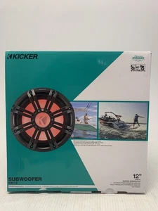 Kicker 45KM124 Barco de Audio Marino 12" Subwoofer Individual 4 Ohmios 600 Vatios Sub KM12 - Imagen 1 de 10