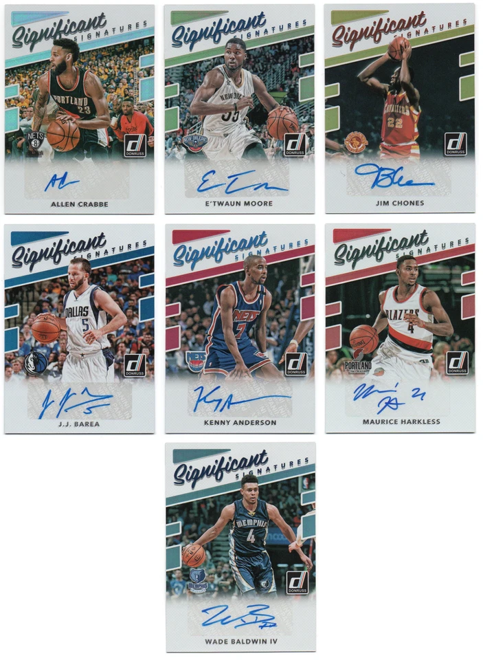 Donruss Significant Signatures 2017-18 automático - elige cualquiera Foto 1 de 1