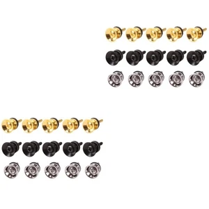  2 Pack Music Instrument Accessories Guitar Strap Screws. Metal Iron Endpins - Picture 1 of 12