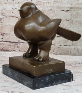 Cast bronze Botero Bird art statue sculpture Modern Abstract Figurine Decor Deal - Picture 1 of 10