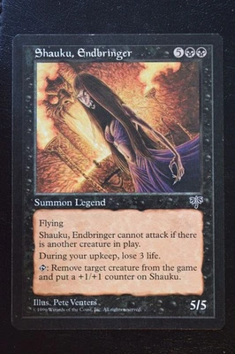 Magic The Gathering MTG SHAUKU, ENDBRINGER Mirage LP Lightly Played - Image 1 of 2