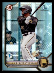 2022 Bowman 1st Edition Sky Blue Foil #BPPF69 Rodolfo Nolasco - Picture 1 of 2