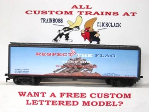 HO SCALE CUSTOM LETTERED RESPECT THE FLAG  REEFER 🏅🏅🏅🏅🏅  - Picture 1 of 9