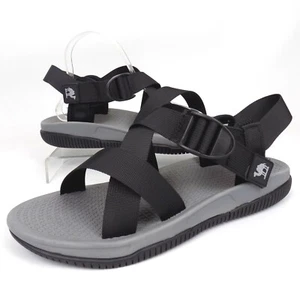 NEW! Brand Awards Camel Crown Men's Sport Sandals Size 9.5 M, Black Strappy - Picture 1 of 12