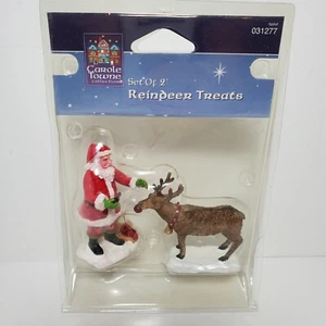 NUOVO set di 2 statuine Lemax Rene Delits Lemax Set di esposizione Babbo Natale - Foto 1 di 4