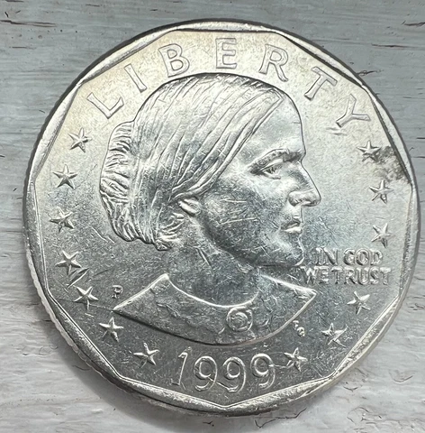 1999 P Susan B Anthony Dollar RPM/errors Cover