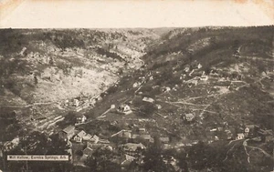 Postcard ~ Eureka Springs Arkansas, Mill Hollow Bird's-Eye View - Picture 1 of 2
