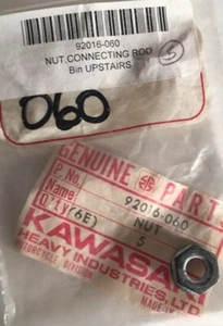 Genuine Kawasaki NOS 92016-060 Connecting Rod Nut 1977-1993 Zephyr KZ GPz SR - Picture 1 of 4