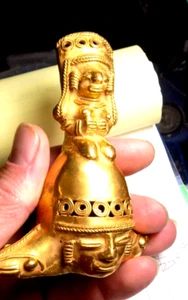 Pre-Columbian QUIMBAYA GOLD STATUES STUNNING PIECE 300 AD TO 1500 AD AUTHENTIC - Picture 1 of 6