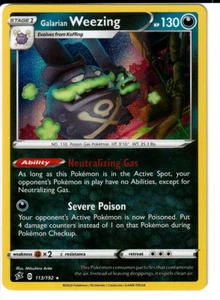 Galarian Weezing 113/192 Swsh02: Rebel Clash Holo NM - Bild 1 von 2
