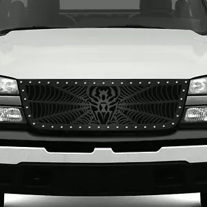 Custom Steel Aftermarket Grille for 03-07 Silverado Pickup 1500/2500/3500 WIDOW - Bild 1 von 3