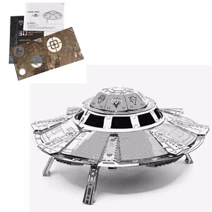 Modelo de Rompecabezas 3D de Metal - Star Wars OVNI Metal Hágalo usted mismo Rompecabezas 8cm x 7cm Acero Inoxidable T-554 - Imagen 1 de 8