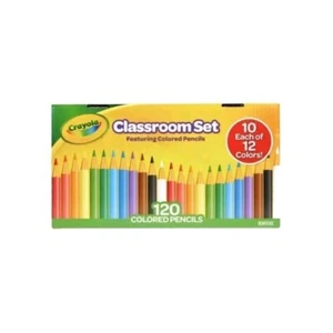 Crayola Classroom Set Colored Pencils, 120 Pieces, 10 Each Of 12 Colors - Picture 1 of 4