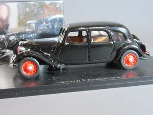 A582 Atlas 36 Citroën 11 Commerciale 1939 Noir Saga Tractions 1:43 Socle - Picture 1 of 9