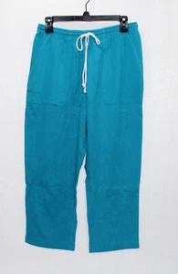 BLAIR Pull-On Knit Jersey Cotton Capris, Women's Size M, Teal Blue, NEW!! - Picture 1 of 3