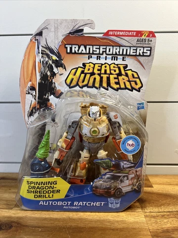 Transformers 2013 Prime Beast Hunters Autobot Ratchet Deluxe Class - Brand New Cover