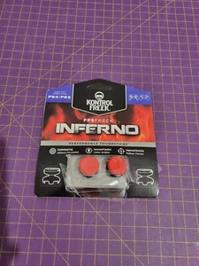 KontrolFreek Inferno Performance Thumbsticks für PS4 /PS5 Mid-Rise/High Rise Rot - Picture 1 of 4