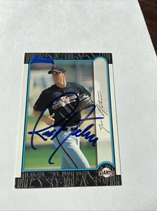 JOE NATHAN SIGNED 1999 BOWMAN #388 SAN FRANISCO GIANTS TWINS W/ COA AUTOGRAPHED - Picture 1 of 6