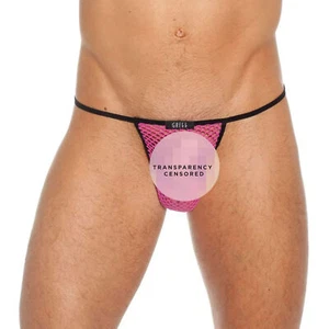 GREGG HOMME T-Back Strings Beyond Doubt Net Mesh G-String Magenta 110214 153 - Picture 1 of 3