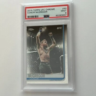 Conor McGregor 2019 Topps Chrome UFC Base Card #93 PSA 9 MINT - Image 1 of 2