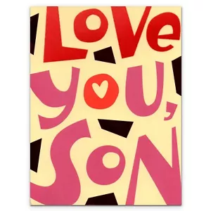 Tarjeta de San Valentín Amorosa PARA HIJO, por American Greetings + Sobre - Imagen 1 de 4