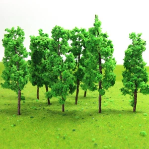 60pcs N Z Scale 1:150 Model Trees Green 65mm Train Layout Set Diorama G6524 - Picture 1 of 5