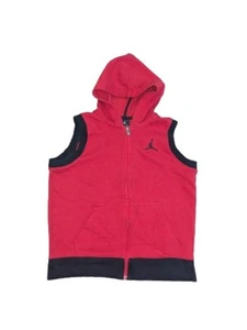 Nike Air Jordan Sweater Vest Hoodie Boys Large Red 13 14 years old - Picture 1 of 4