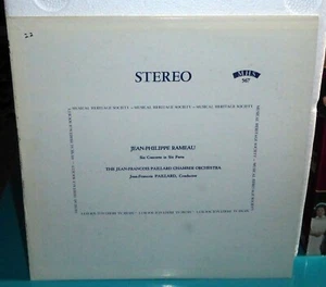 Jean-Phillipe Rameau Sechs Konzerte in 6 Teilen Musical Heritage Society LP MHS 567 - Bild 1 von 2