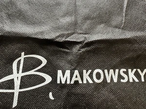 B Makowsky Dust Bag Drawstring Closure Black 22x20 inches Jumbo - Picture 1 of 4