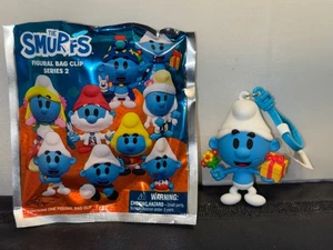 Monogram The Smurfs Jokey Smurf Figural 3D Foam Bag Clip Keychain Series 2 - Picture 1 of 1