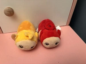 Teletubbies Plush Soft Toy Yellow Laa Laa & Po Stackable Beanies - Picture 1 of 7