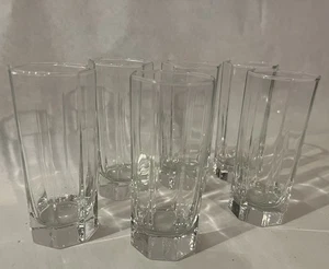 FULL SET of 6 Cristal D'Arques Durand Arcoroc OCTIME JUICE Glasses 4.75" France - Picture 1 of 7