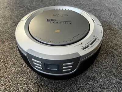 JM3 Portable CD128 Stereo Portable CD Radio AM / FM Working order - Image 1 of 4