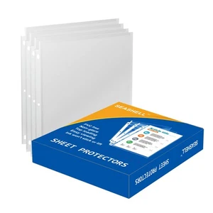 300PCS Non-Glare Sheet Protectors 8.5 x 11, Page Protectors Reinforced 3 Hole... - Picture 1 of 9