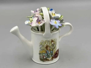 Royal Albert Beatrix Potter Peter Rabbit Posy Flowers Watering Can Rare. - Picture 1 of 5