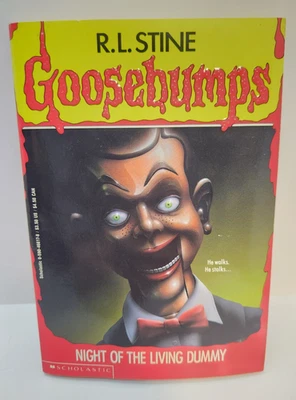 Goosebumps #7 Night of the Living Dummy RL Stine VTG 1993 1st Edition VG Cond. Foto 1 de 4