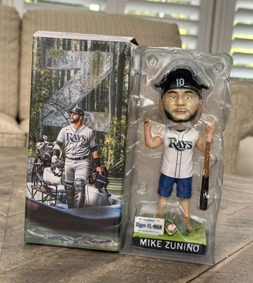 Mike Zunino Florida Man Tampa Bay Rays Bobblehead Mint Figure New In Box - Image 1 of 4