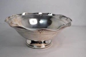 Große Sterling Silber gewichtete Rogers Brothers Schale durchbohrt 396 Gramm - Bild 1 von 12