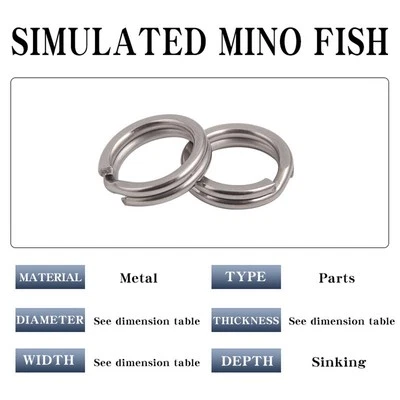 HIGH QUALITY Extérieur SPORTS Connecteur Split Bague Anneau Fendu Accessoires D'Attache