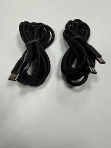 USB-C to USB C Type-C Fast Charging Data SYNC Charger Cable Cord 4ft 10” 2 Pack - Picture 1 of 4