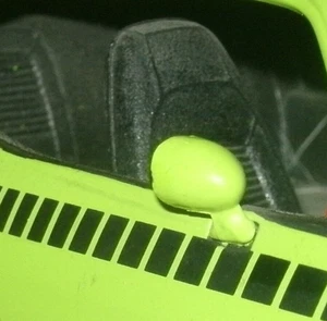 Maßstab 1:18 1970 Plymouth 'cuda Beifahrerseite Ansicht Türspiegel 1 Ertl Teil grün - Bild 1 von 5
