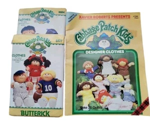 3 patrones de muñeca-2 patrones de costura para niños Butterick Cabbage Patch y 1 Xavier - Imagen 1 de 8