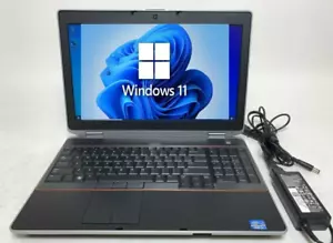 Dell Latitude E6520 Laptop 15.6"Core i5-4300M 2.53 8GB RAM 128GB SSD Wind 11 PRO - Picture 1 of 4
