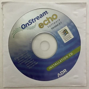 OnStream Echo Software Installation CD Ver 3.1 ElectronicsRecycledCom - Picture 1 of 6