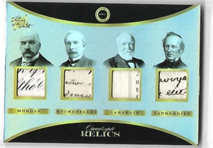 2024 Pieces of the Past RELIC JP Morgan John Rockefeller Carnegie Vanderbilt - Picture 1 of 1