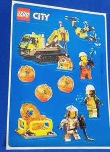 LEGO City Miners stickers 4 X A5 sheets FREE P&P - Picture 1 of 1