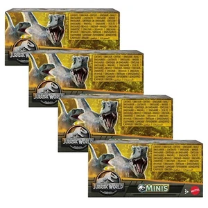 Mattel Jurassic World Minis Figures - SURPRISE DINOS Set of 2 - 4 PACK - Picture 1 of 2