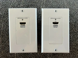 HDMI Extender Wall Plates - 1080p - Monoprice Send HDMI over Cat5e or Cat6 - Picture 1 of 3