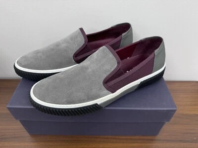 NUEVO Zapatos sin cordones informales Prada para hombre talla 9 EE. UU. 10 Burdeos Ghlala Foto 1 de 4