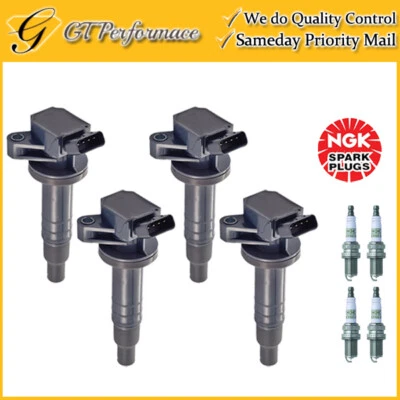 Quality Ignition Coil & NGK Spark Plug 4PCS for Corolla Celica Matrix/ Vibe 1.8L - Image 1 of 4